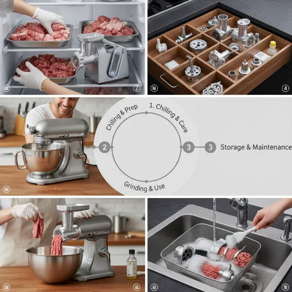 Essential guidelines for using and maintaining a home meat grinder effectively.