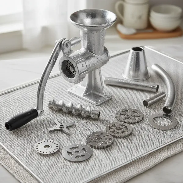 norpro grinder mincer pasta maker disassembled for cleaning