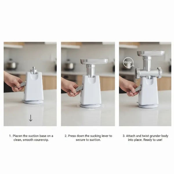 norpro grinder assembly suction base kitchen counter