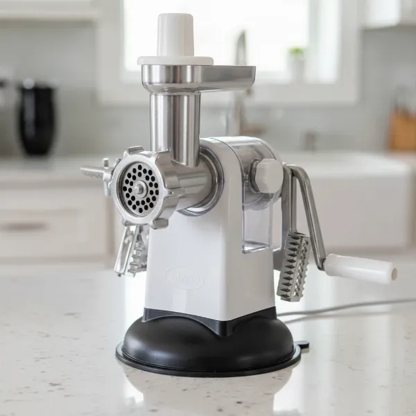 norpro manual kitchen appliance stainless steel blades suction base