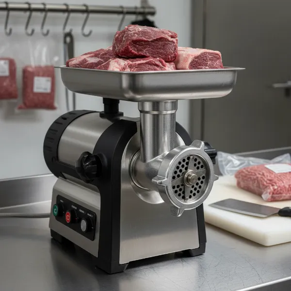 A powerful electric meat grinder specifically designed for processing tough wild game.